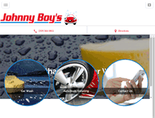 Tablet Screenshot of johnnyboyscarwash.com